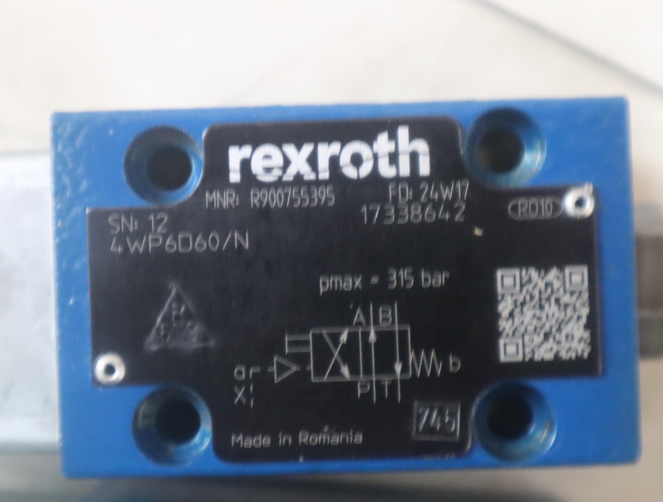 4WP6D60/N R900755395 德国力士乐REXROTH气控阀4WP6D6X/N