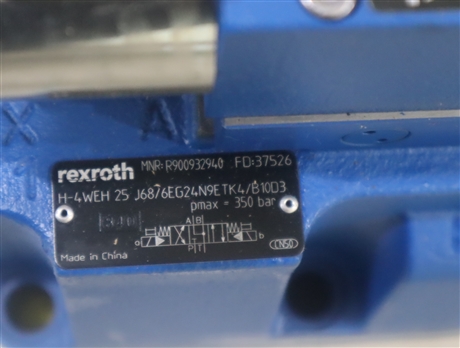 H-4WEH25J6X/6EG24N9ETK4/B10D3 R900932940 电液阀