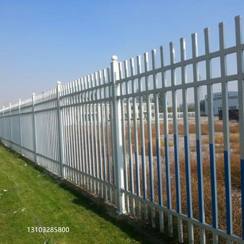 镀锌钢管焊接栏杆安全网 户外厂区院墙锌钢防护栏