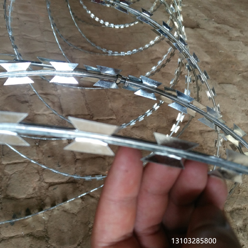 无品牌刀片刺网 滚刀网 jianyu和机场护栏防攀网