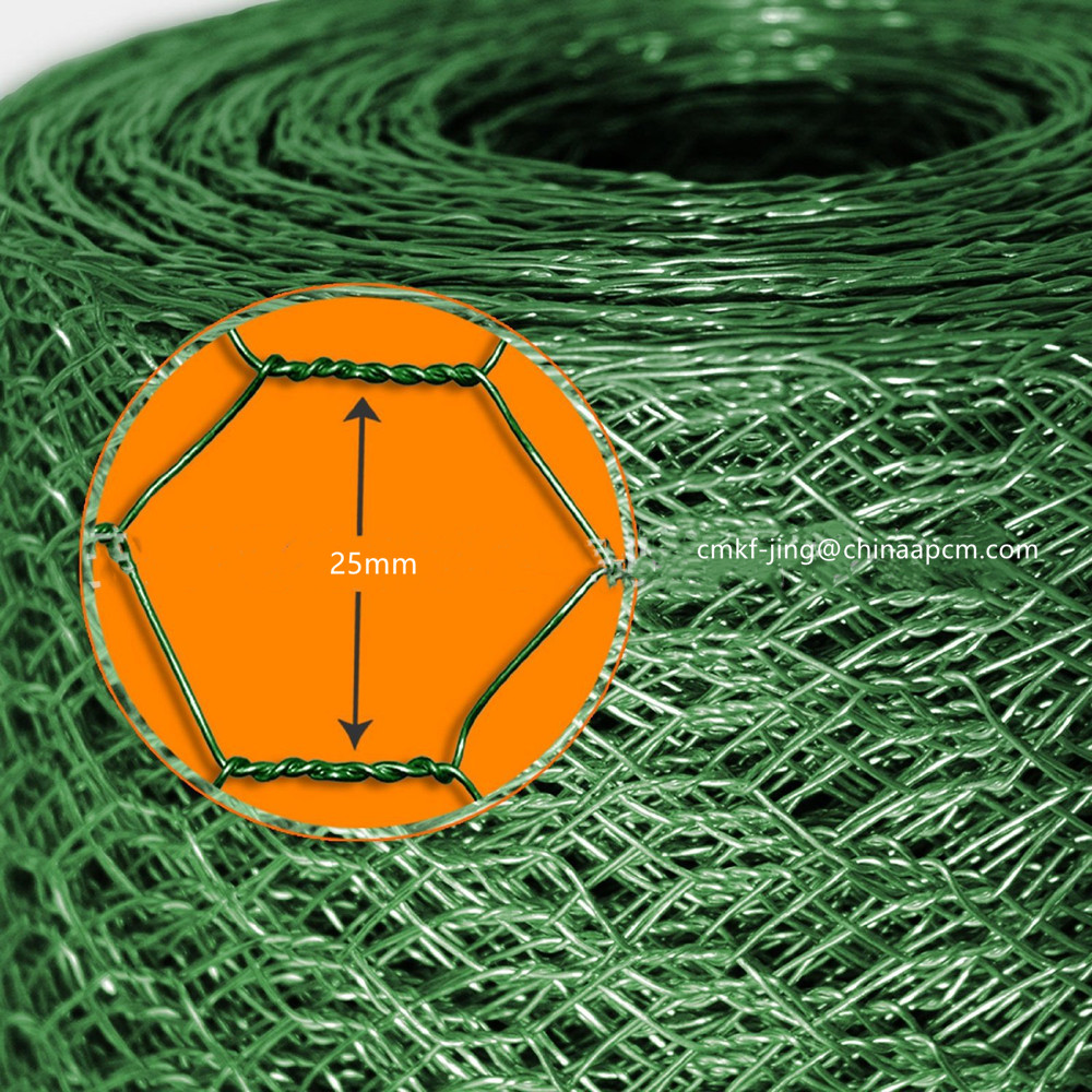 昌明生产浸塑六角网 金属线材编织的六角型网