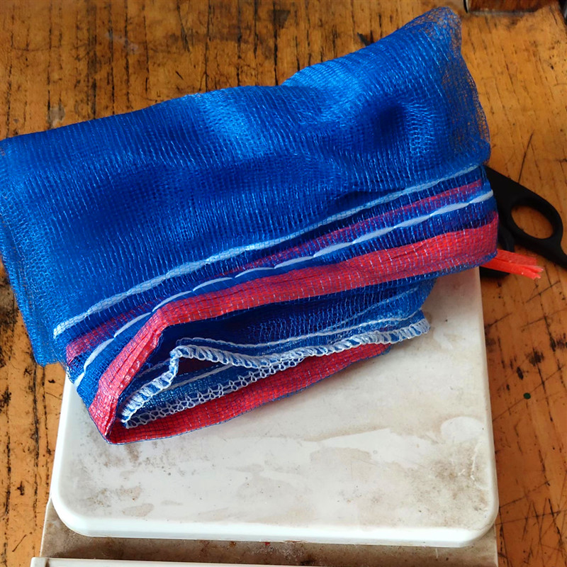 大葱网眼袋编织袋 蓝色网兜 大葱纱网袋处理 方便耐用