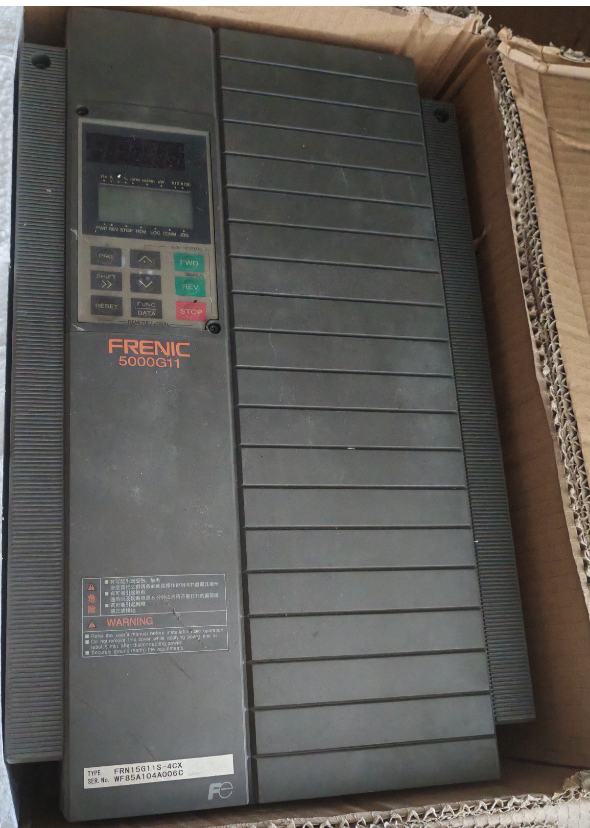 维修FUJI富士 变频器 FRN15G11S-4CX SN：WF85A104A006C