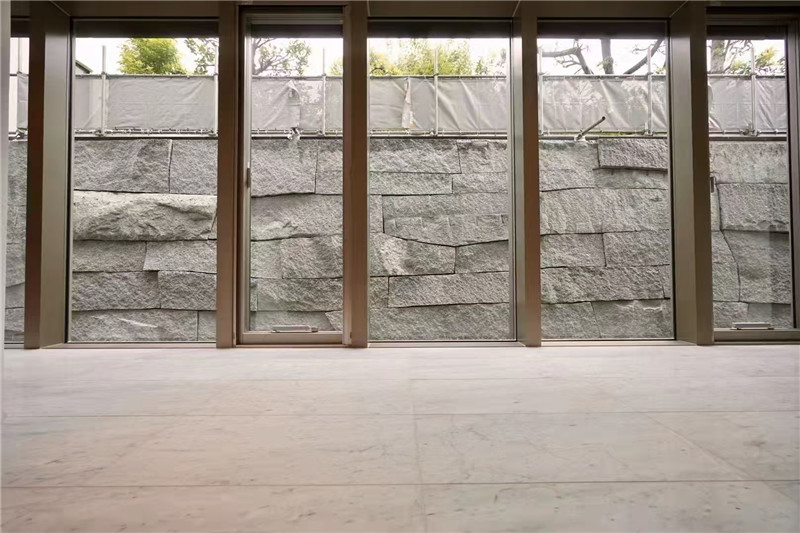 室外幕墙 天然石皮背景墙 中国黑石皮墙文化石 灰色石灰岩