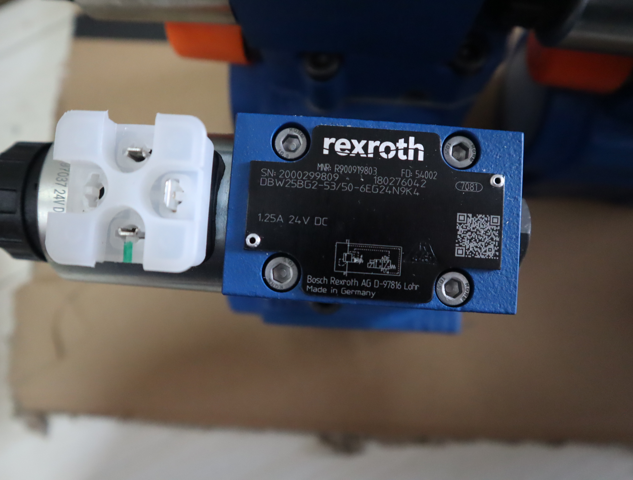 DBW25BG2-53/50-6EG24N9K4 R900919803 力士乐REXROTH阀