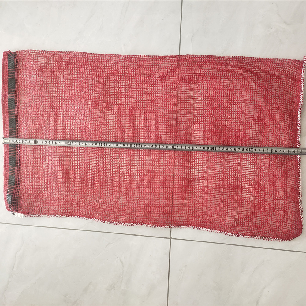 出口库存红色平织网眼袋 L型缝合线 没有任何质量问题 47x78厘米