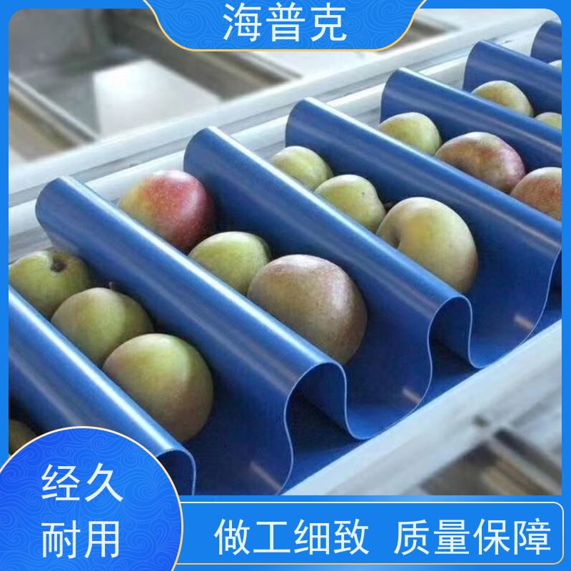 海普克 加挡板防掉落 耐高温 饼干糖果生产线 人字型输送带