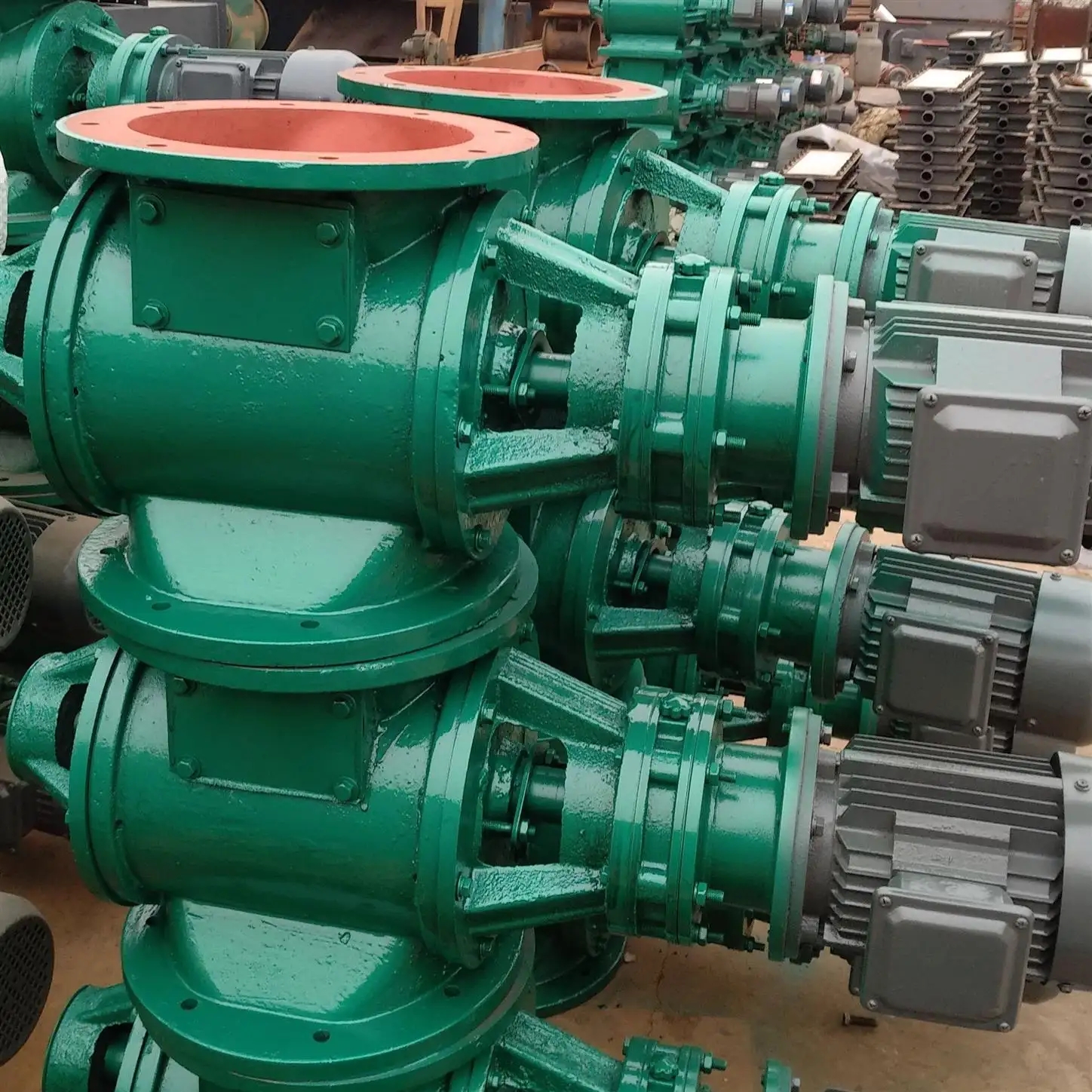 电厂专用非标星型给料阀耐磨型