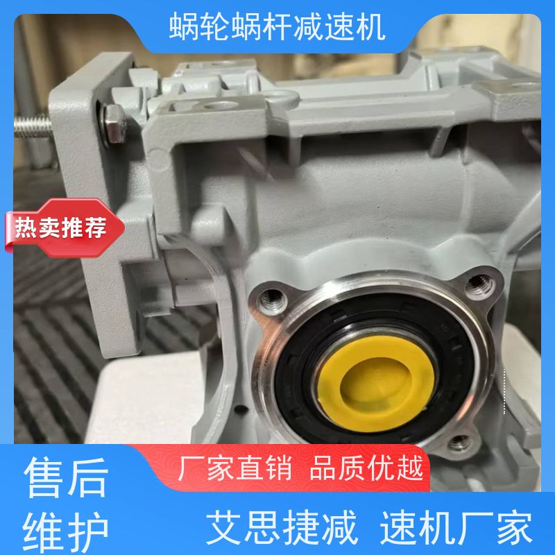 蜗杆蜗轮减速机 NMRV040 二级能效电机 提升机 艾思捷