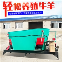 牵引式TMR搅拌机养牛场12方混料机全日粮饲料拌料机