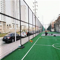 内江操场围栏网 学校球场围网 菱形勾花网