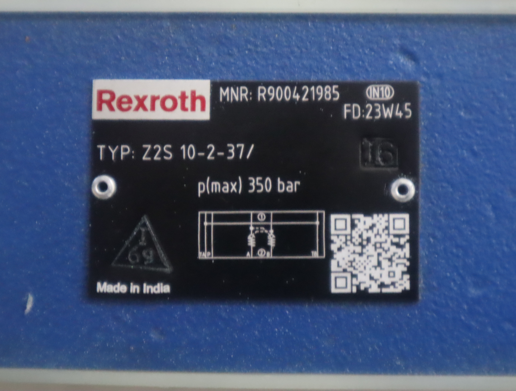 Z2S10-2-37/ Z2S10-2-3X/ R900421985 德国REXROTH力士乐单向阀