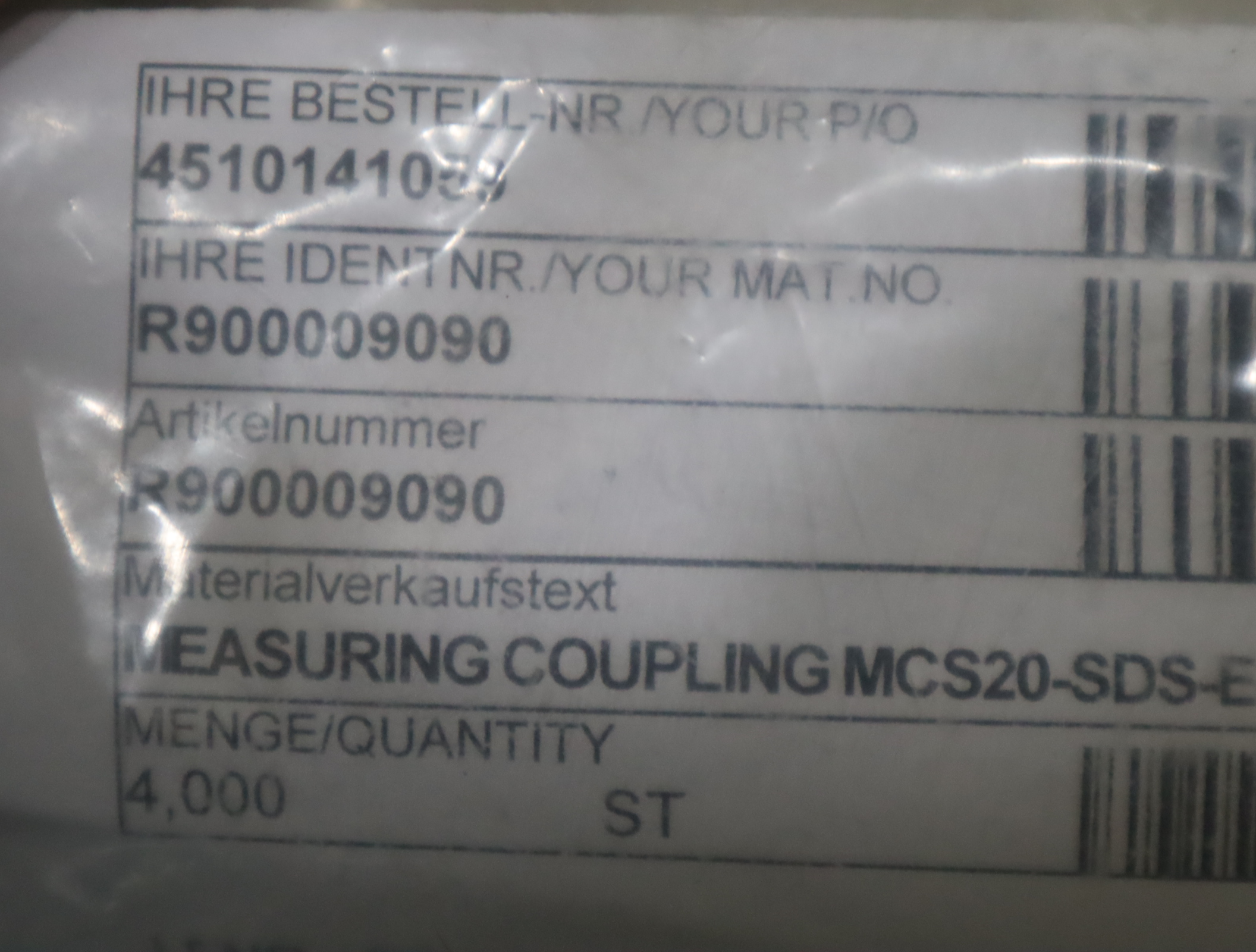 R900009090 MCS20-SDS-E-G1/4-ST3N00Z-M 力士乐REXROTH接头 