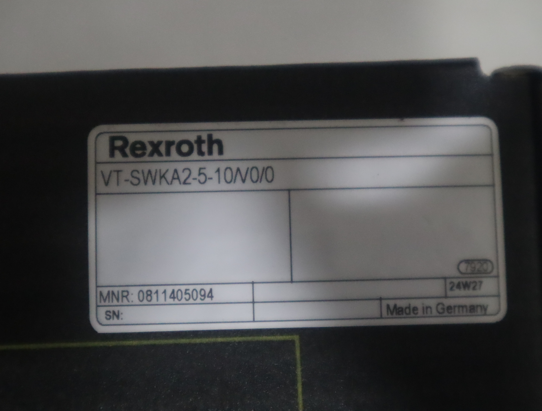 VT-SWKA2-5-10/V0/0 0811405094 VT-SWKA2-5-1X/V0/0 REXROTH