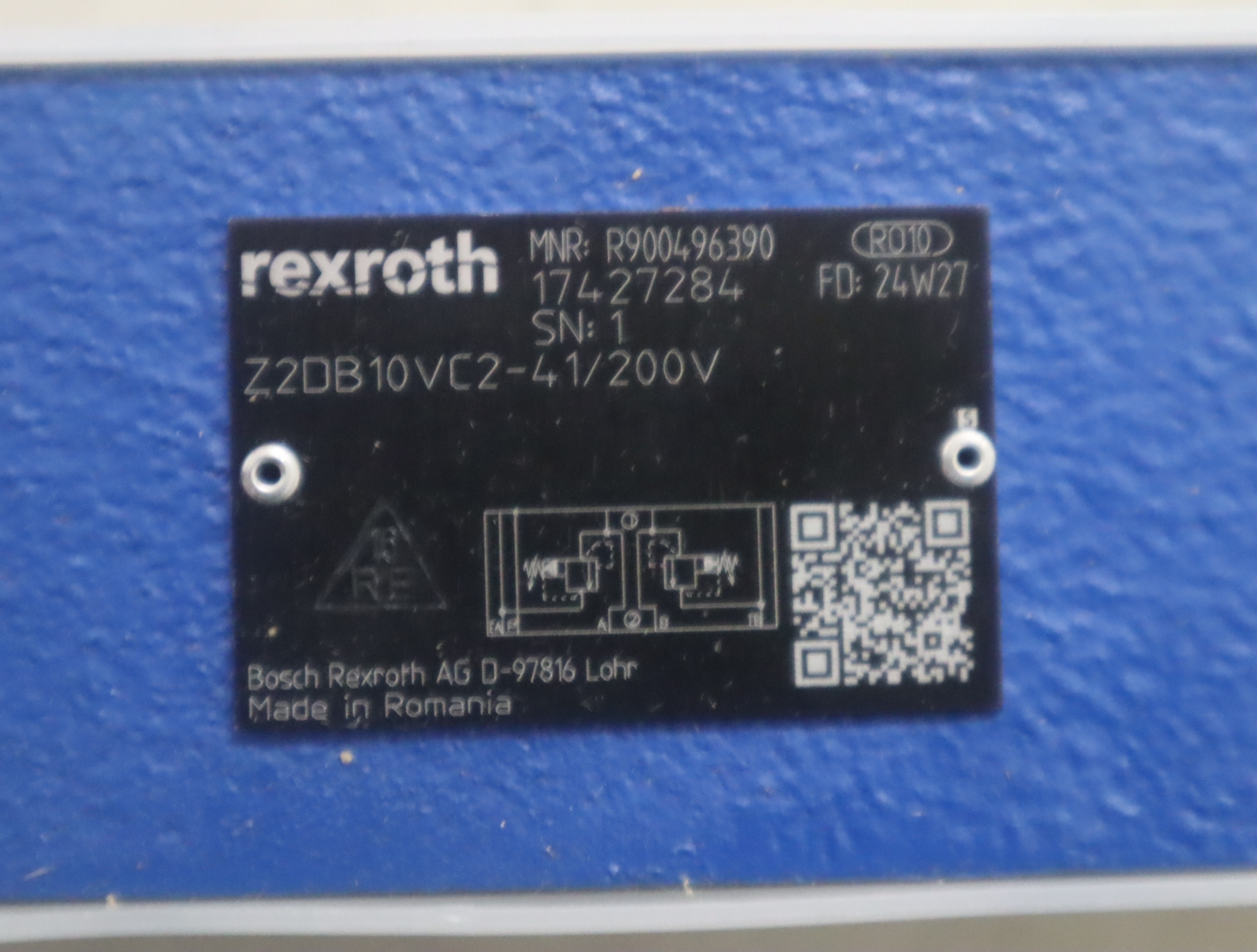 Z2DB10VC2-41/200V R900496390 Z2DB10VC2-40/200V 力士乐REXROTH