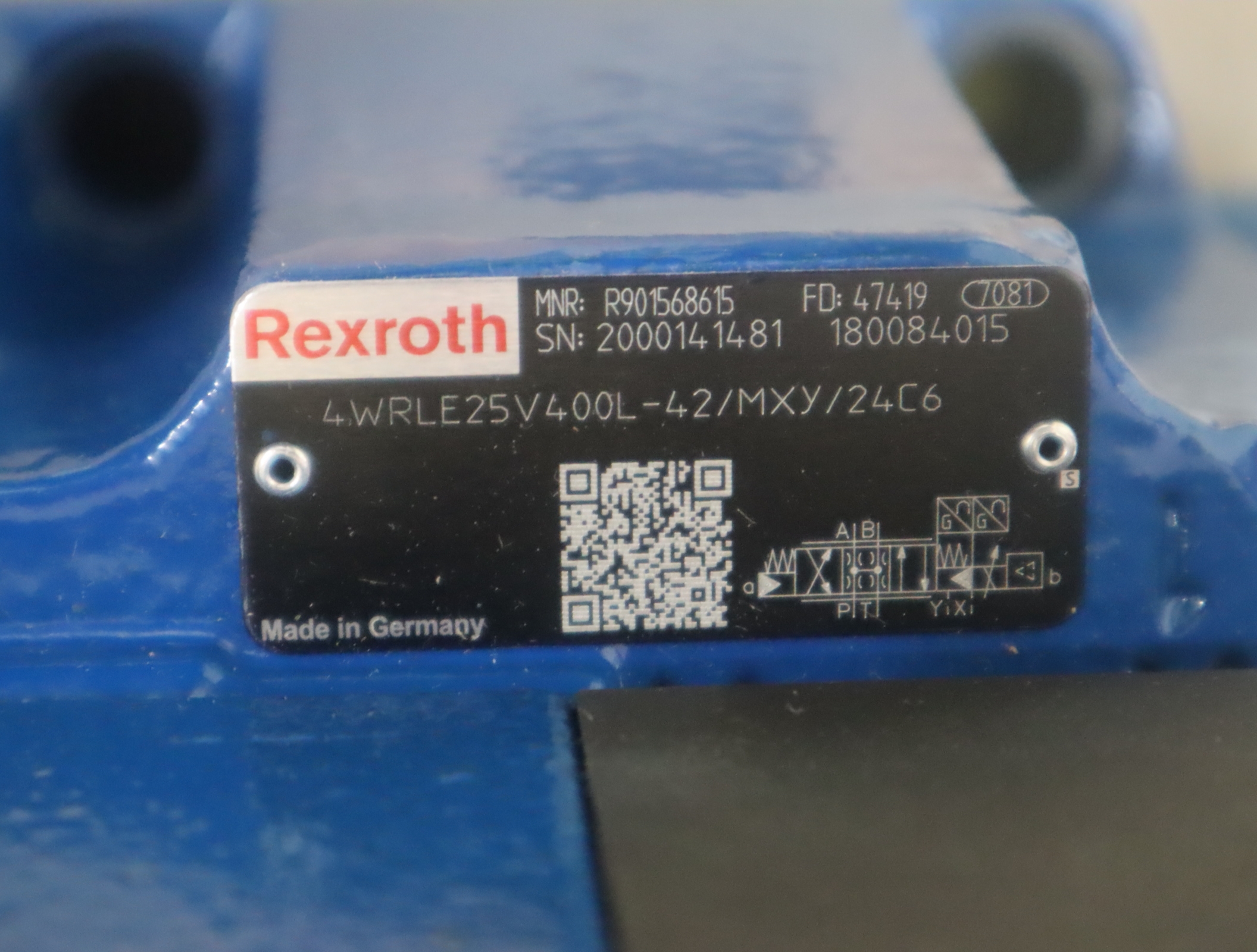 4WRLE25V400L-42/MXY/24C6 R901568615 德国力士乐REXROTH比例阀