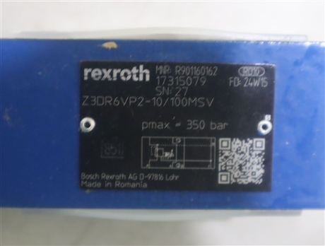 Z3DR6VP2-1X/100MSV R901160162 德国REXROTH力士乐减压阀