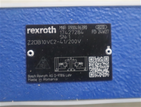 Z2DB10VC2-4X/200V R900496390 Z2DB10VC2-42/200V 力士乐REXROTH