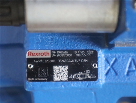 4WRKE32E600L-35/6EG24K31/F1D3M R900245364 力士乐REXROTH比例阀