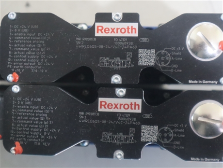 R901081738 4WREQ6Q5-08-24/V4C-24PA60 德国力士乐REXROTH比例阀 