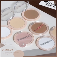 绒雾雨感蜜粉饼 素颜粉饼代加工生产 彩妆贴牌厂家