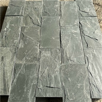 古典园林 青绿色板岩碎拼石 绿石英蘑菇石 天然乱石片碎石