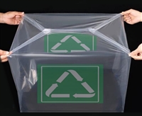 透明塑料双面印刷立体袋松紧袋锁边包装薄膜产品托盘防尘防潮套袋