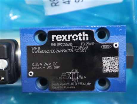 4WE6D6X/EG24N9K72LSO407 R901235380 德国力士乐REXROTH电磁阀