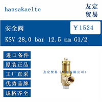 欧洲进口 hansakaelte KSV 28,0 bar 12.5 mm G1/2 安全阀 