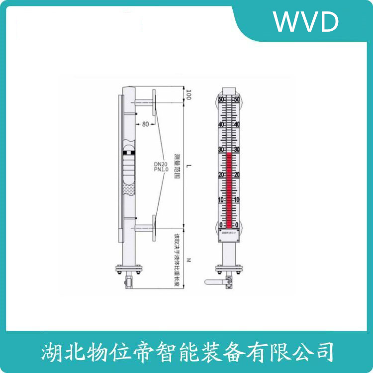 HX-UHZ-50/C翻柱式磁浮子液位计 WVD