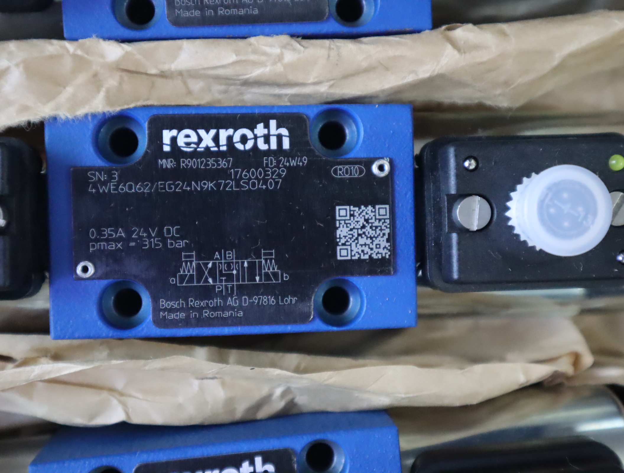 4WE6Q6X/EG24N9K72LSO407 R901235367 德国力士乐REXROTH电磁阀