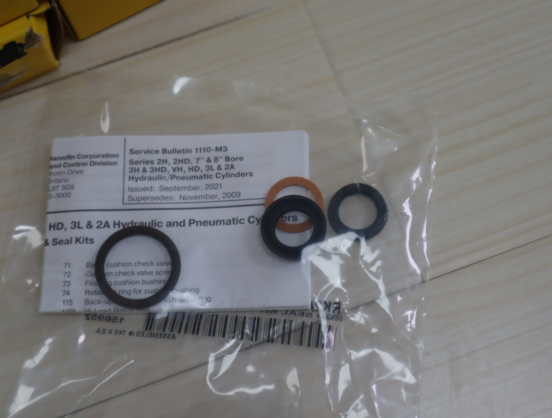 RK2AHL0065 ROD SEAL KIT 美国派克PARKER油缸密封套件