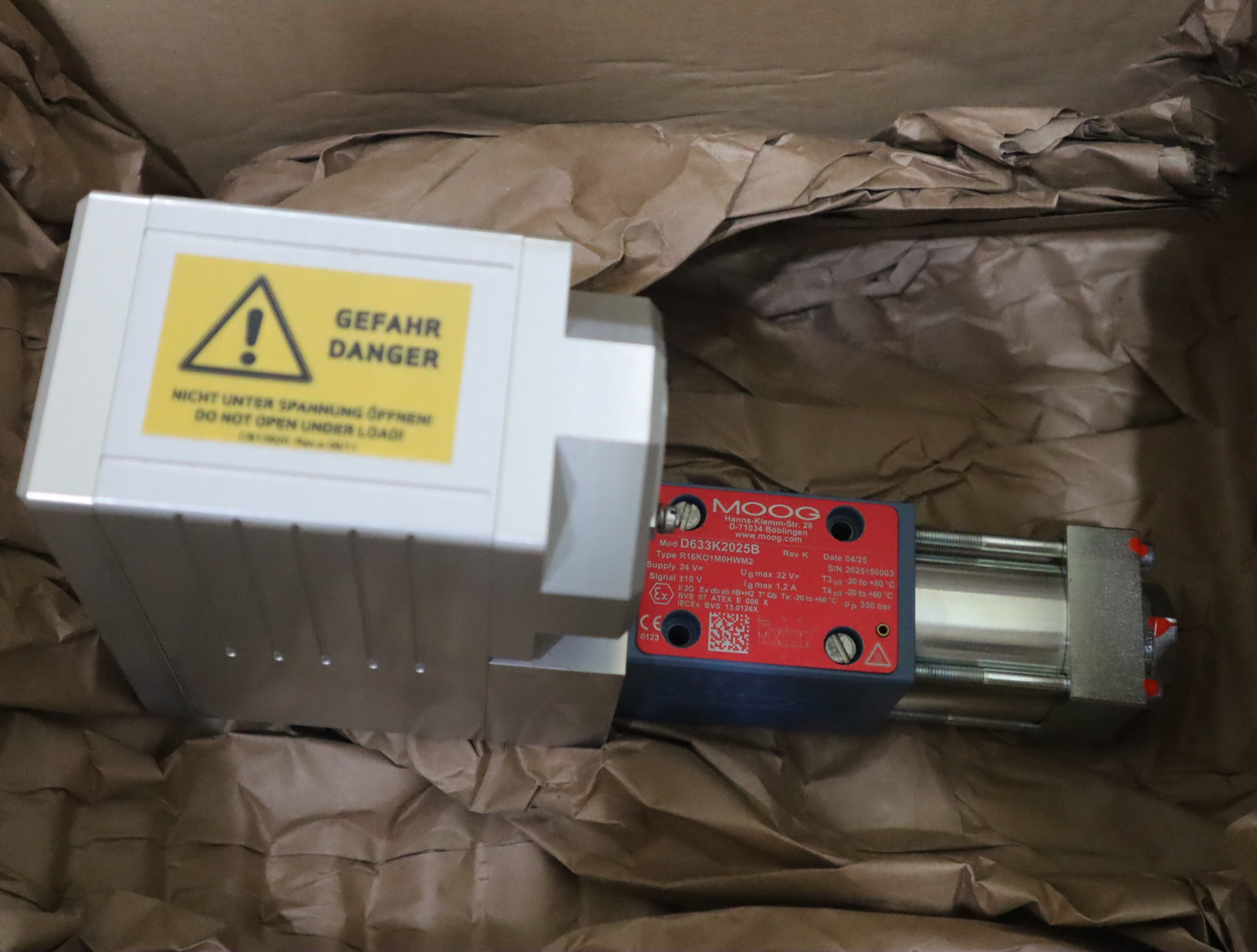 D633K2025B R16KO1M0HWM2 美国穆格MOOG伺服阀 MOOG GmbH