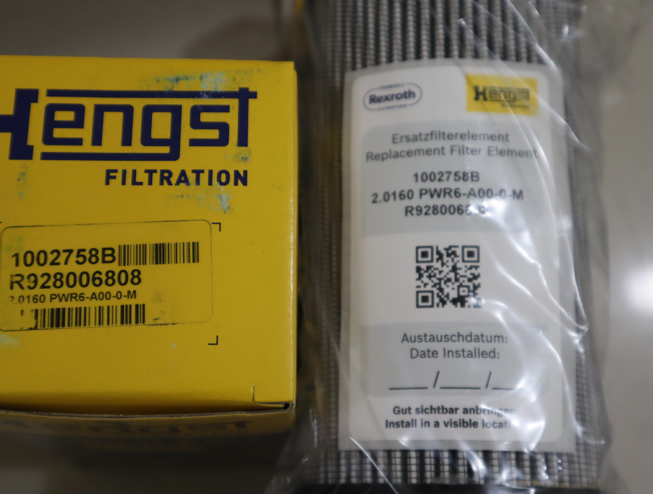 2.0160 PWR6-A00-0-M R928006808 1002758B 汉格斯特HENGST滤芯