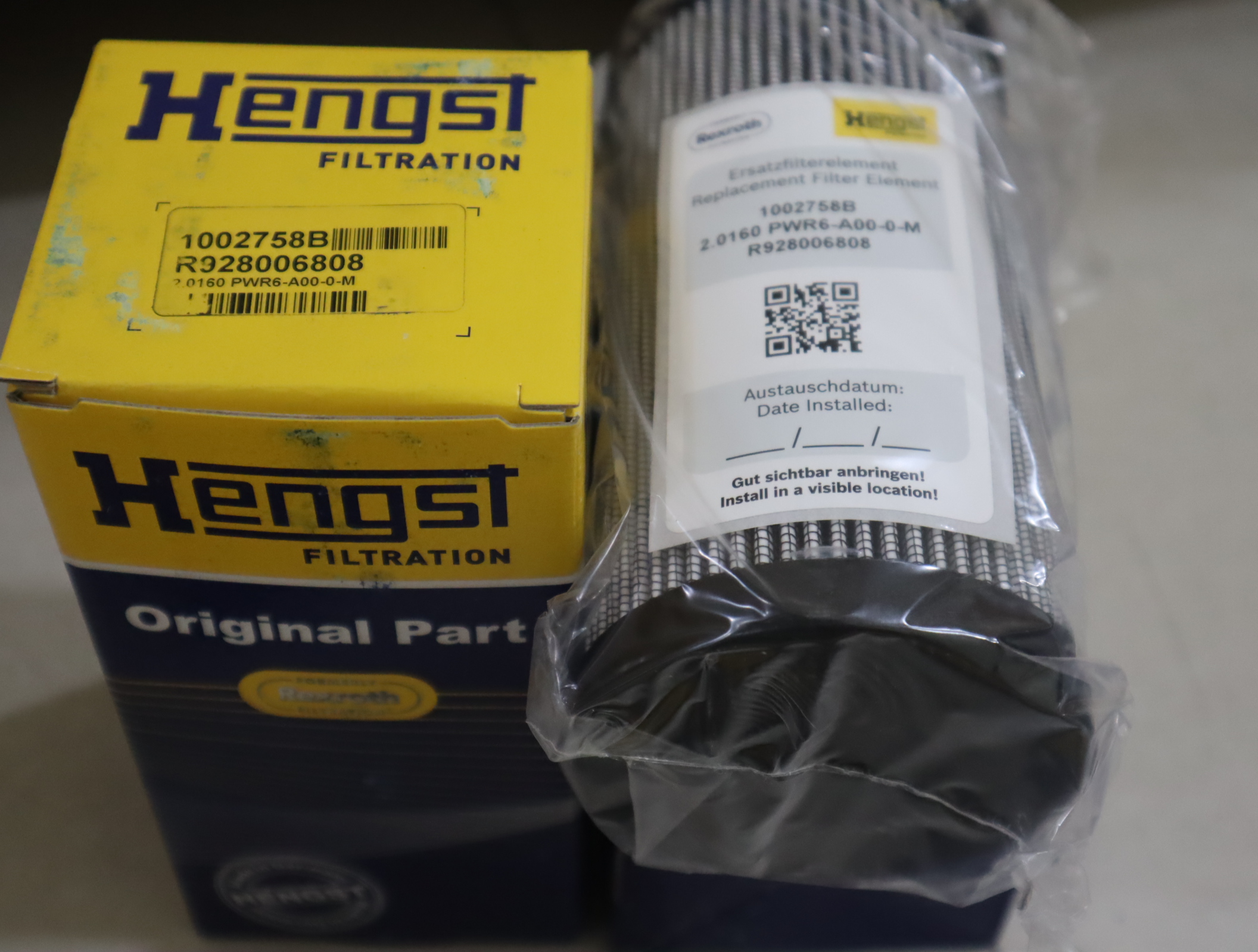 2.0160 PWR6-A00-0-M R928006808 1002758B 汉格斯特HENGST滤芯