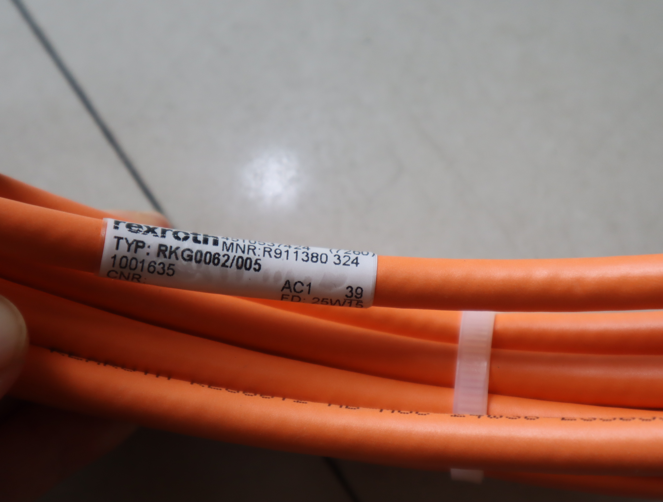 RKG0062/005 R911380324 德国力士乐REXROTH伺服电机电缆接头