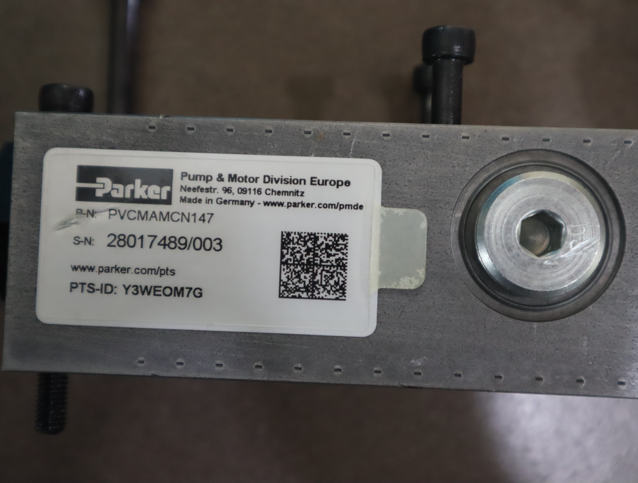 PVCMAMCN147 美国派克PARKER柱塞泵控制阀PVCMAMCN