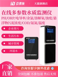 多参数水质在线检测仪 壁挂立式可选 PH余氯COD无线联网在线监测