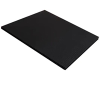 批发黑色塑料防静电pp板净化无尘中空内衬芯片隔板洁净高防潮阻燃