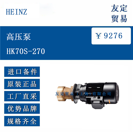 欧洲进口 HEINZ HK70S-270 高压泵