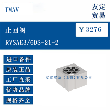 欧洲进口 IMAV RVSAE3/6DS-21-2 止回阀