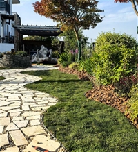 铺贴厨房 古典米黄莱姆石碎拼石 印第安纳墙石 宫廷黄条石