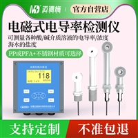酸碱浓度计 强酸强碱介质液体电导率检测仪 PP/PFA材质 不锈钢电极