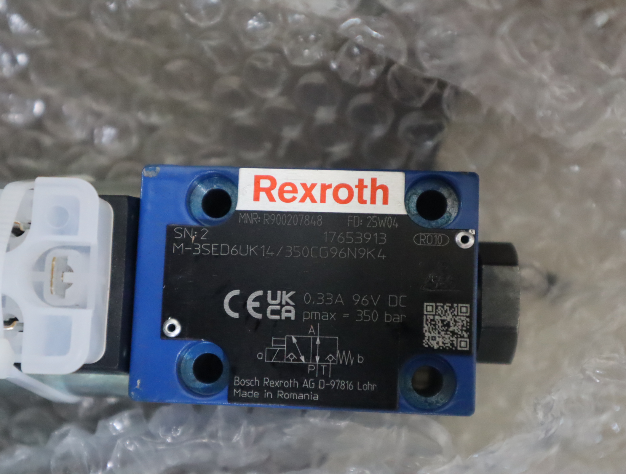 M-3SED6UK14/350CG96N9K4 R900207848 德国力士乐REXROTH电磁球阀