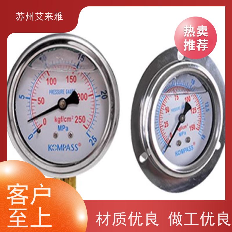 威卡WIKA耐震压力表EN837-1液压油压表水压表防震气压表1/4PT真空