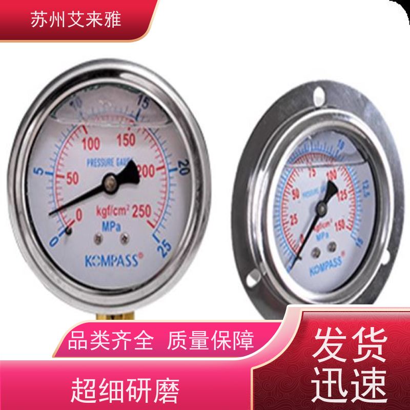 亚德客气动压力表F-GS GF GU GP GV40 50 60-10M面板嵌入式气压表