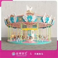 金博游艺不用检测的游乐设备 主题旋转木马 景区游乐项目