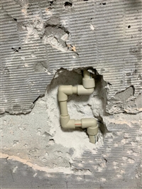 济南水管维修，打孔打到墙内，水管维修修复，换阀门