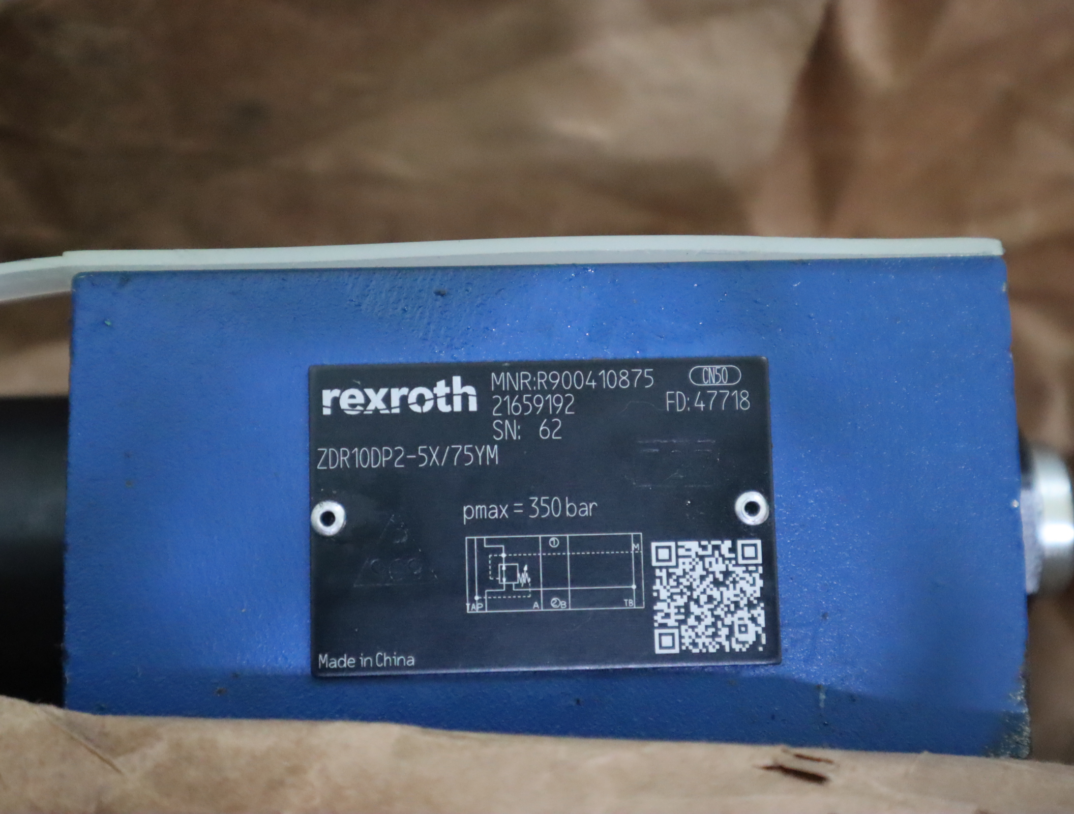 ZDR10DP2-5X/75YM R900410875 ZDR10DP2-56/75YM 力士乐REXROTH