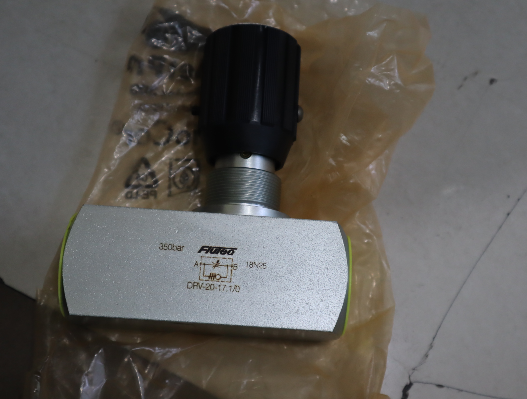 FLUTEC  DRV-20-17.1/0 350bar 德国贺德克HYDAC 单向阀